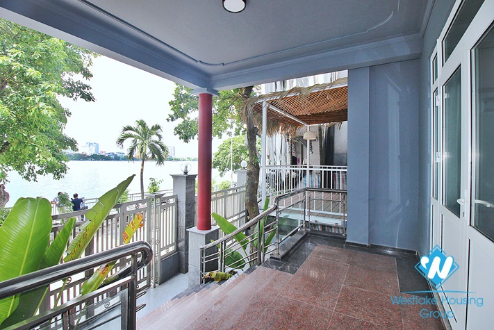 Lake view unfurnished house for rent in Dang Thai Mai, Tay Ho